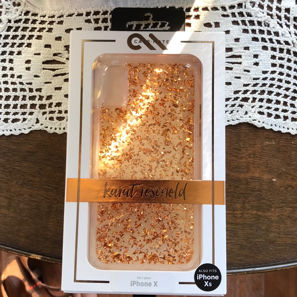Case-Mate Karat Rose Gold case for iPhone X and Xs
